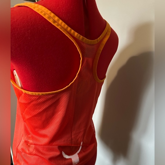 NIKE orange mesh racerback tank size M - Picture 4 of 4